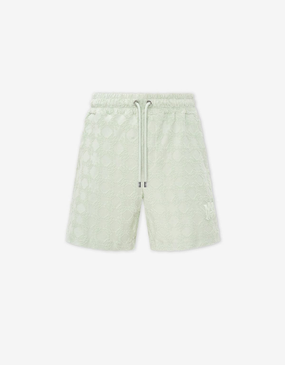 Amiri Green MA Quad Towelling Shorts - 1