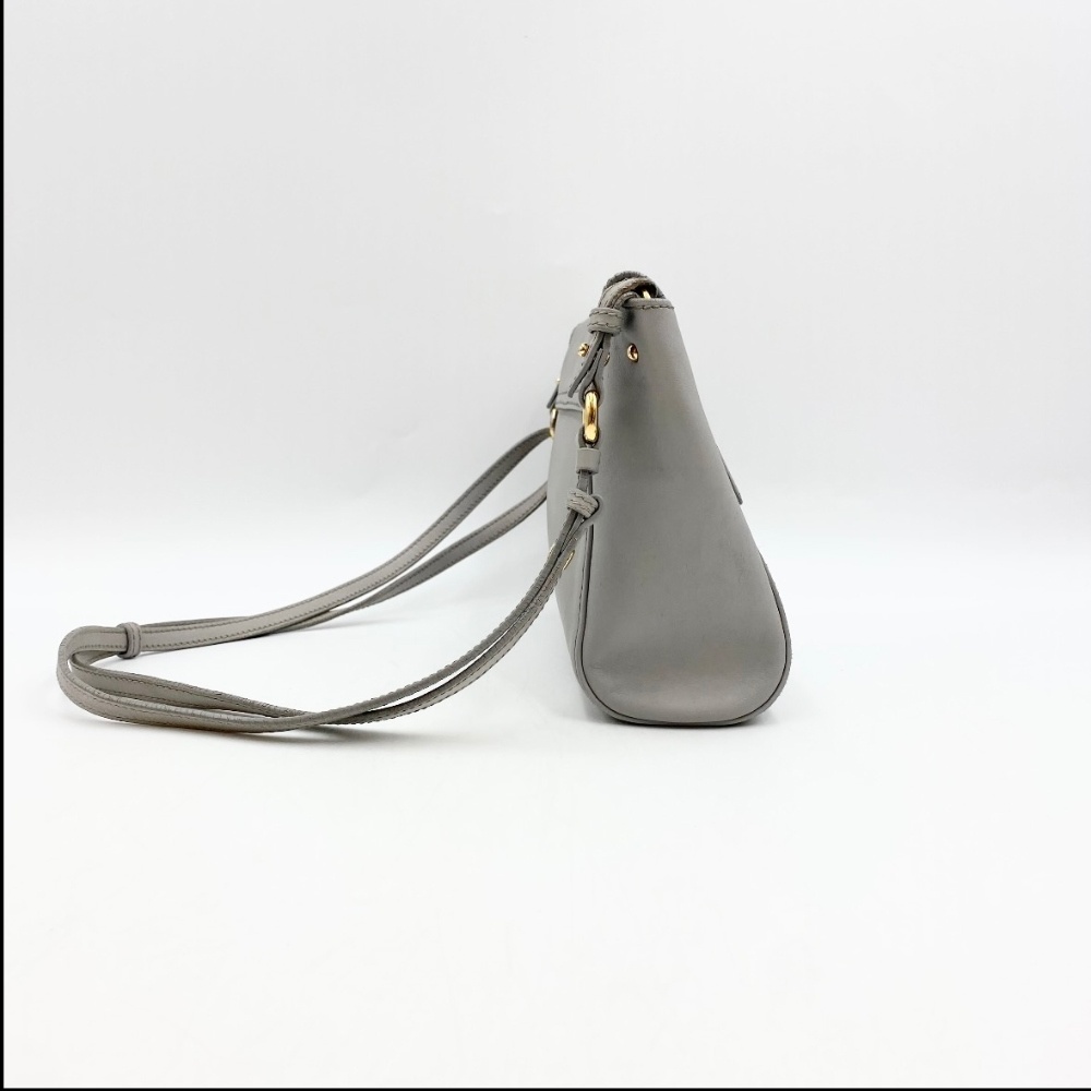 Ferragamo Grey Gancini Crossbody Bag - 4