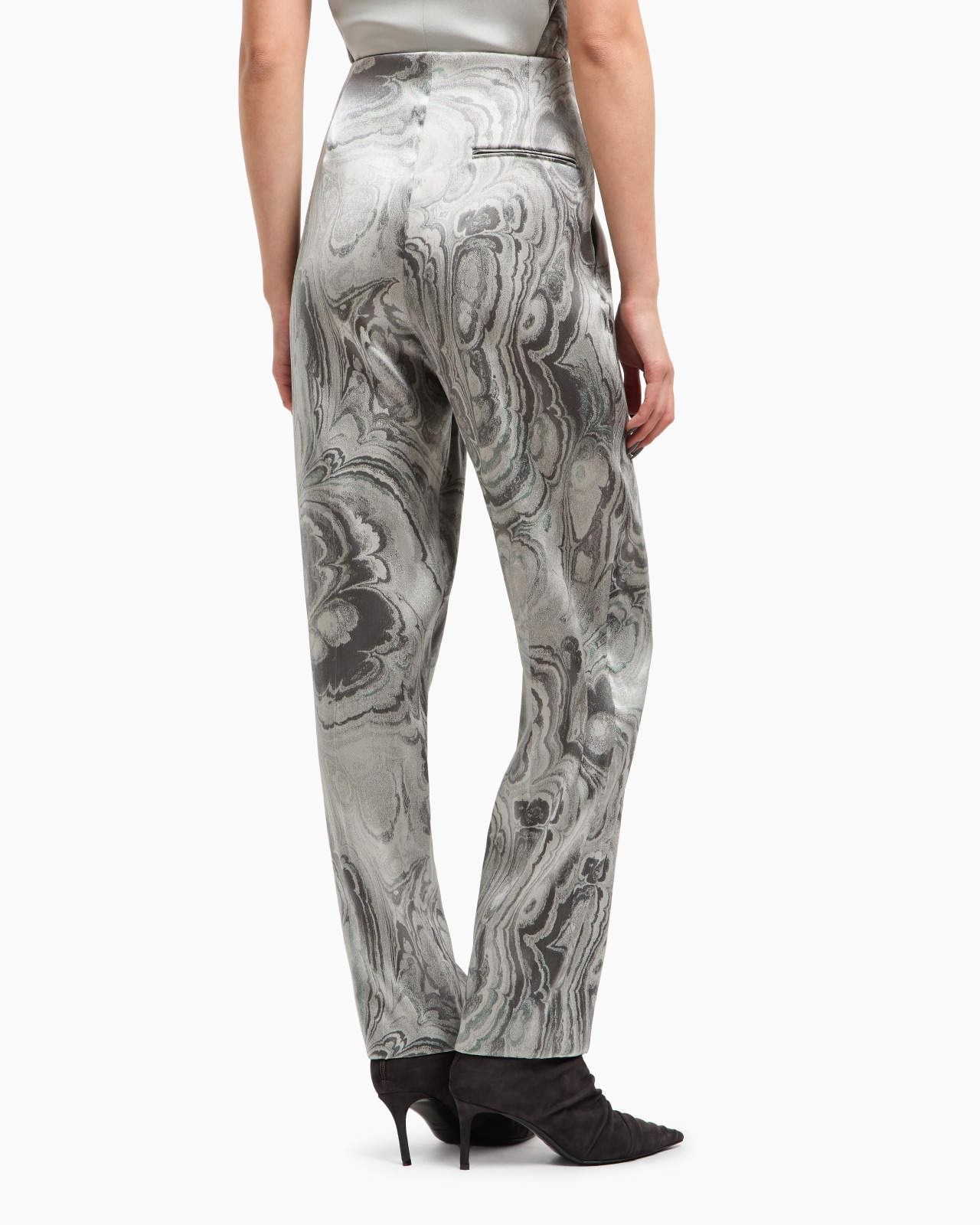 JACQUARD SINGLE-PLEAT TROUSERS - 3