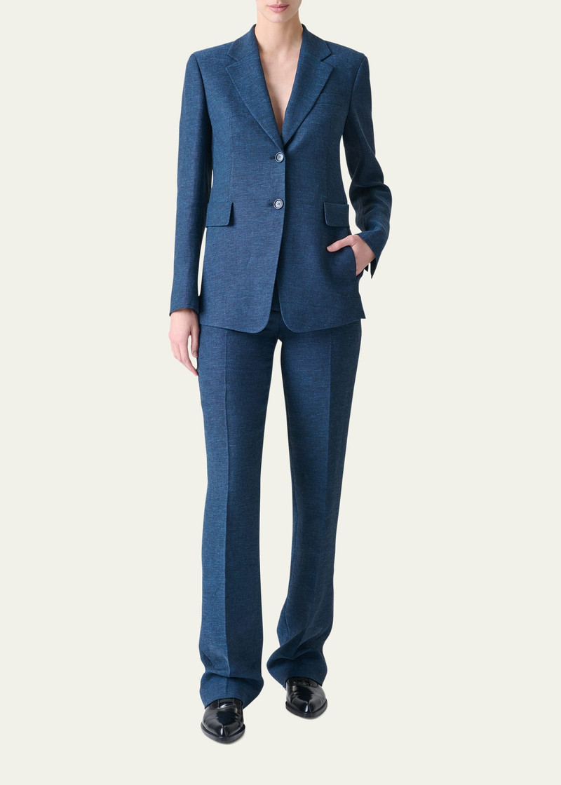 AKRIS Carl" Structured Double-Face Cotton Silk Pants outlook