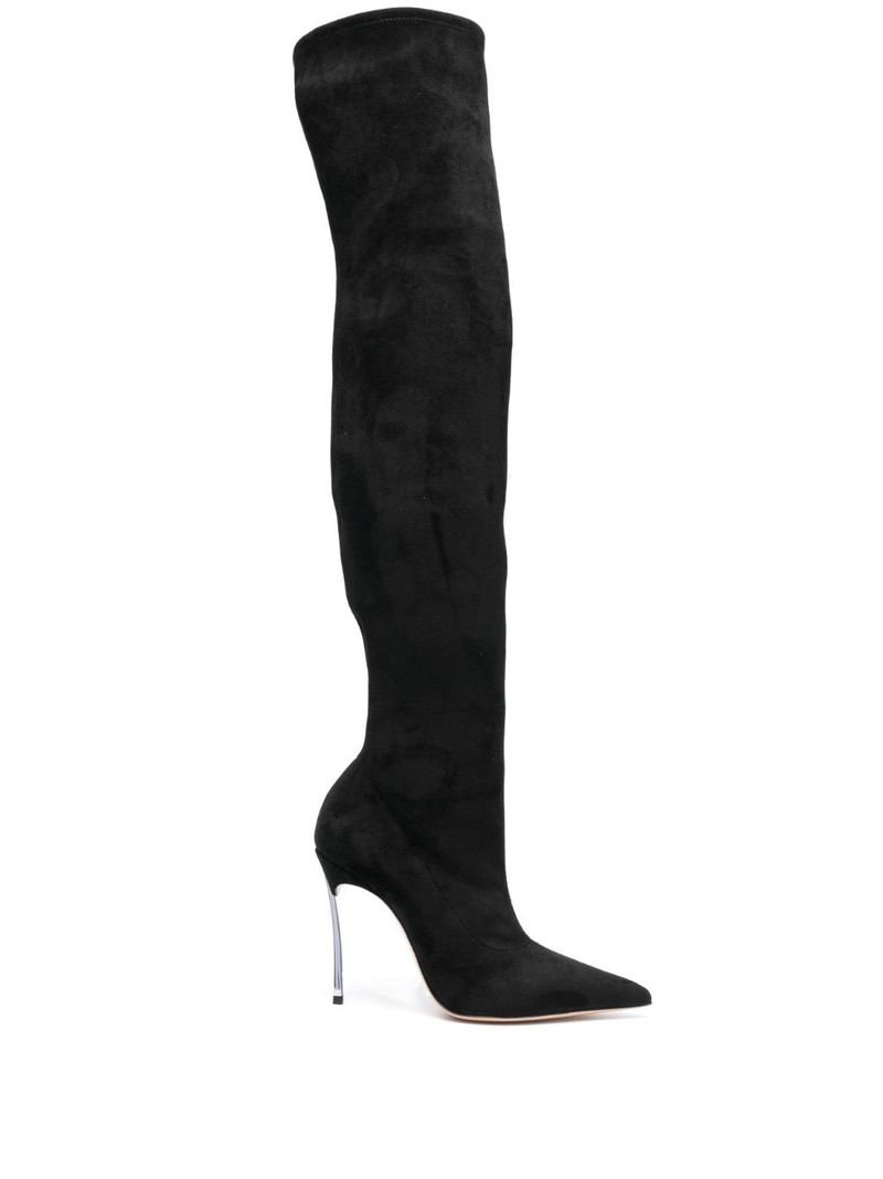 Blade 110mm thigh-high suede boots 1