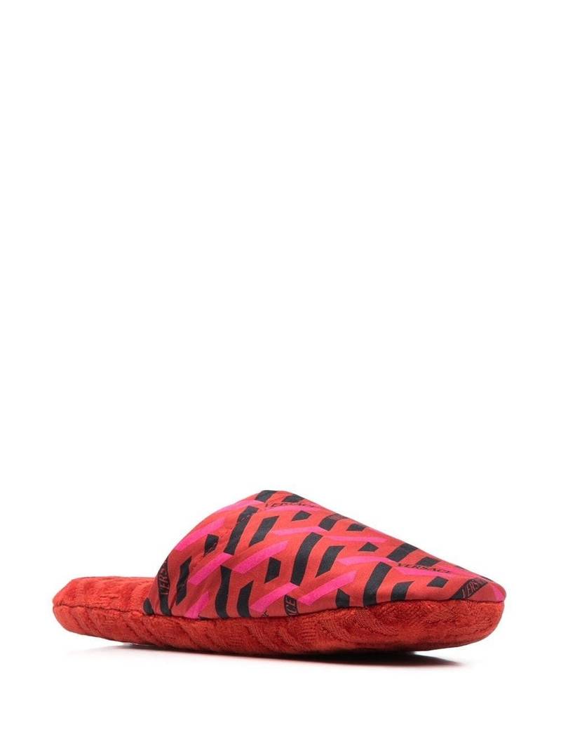 VERSACE logo monogram slippers outlook