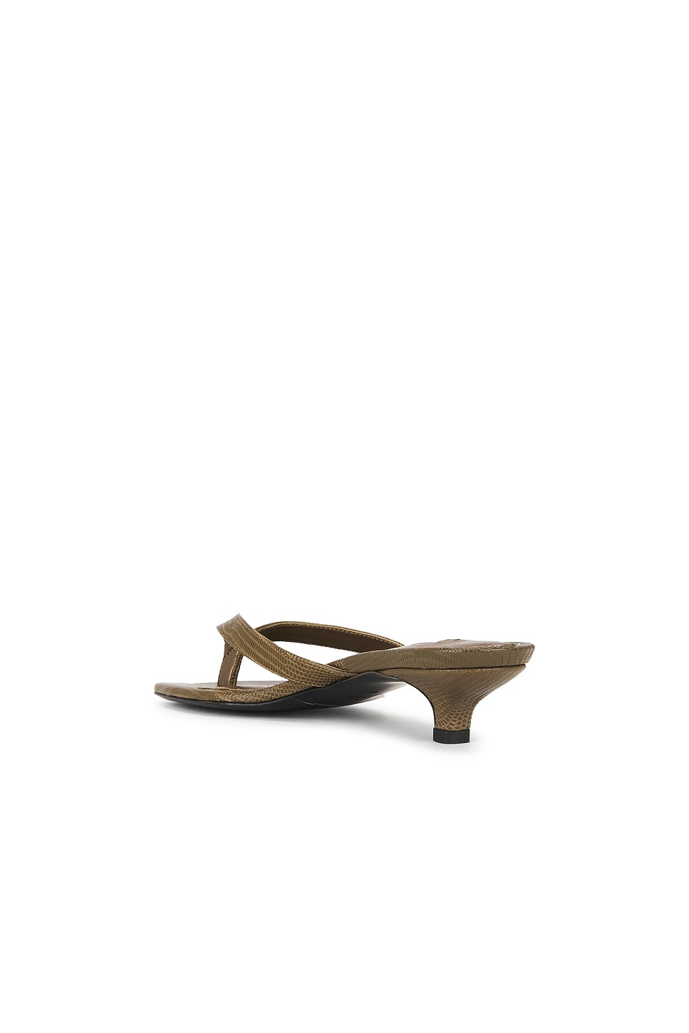 Lizard Embossed Heeled Flip Flop - 3