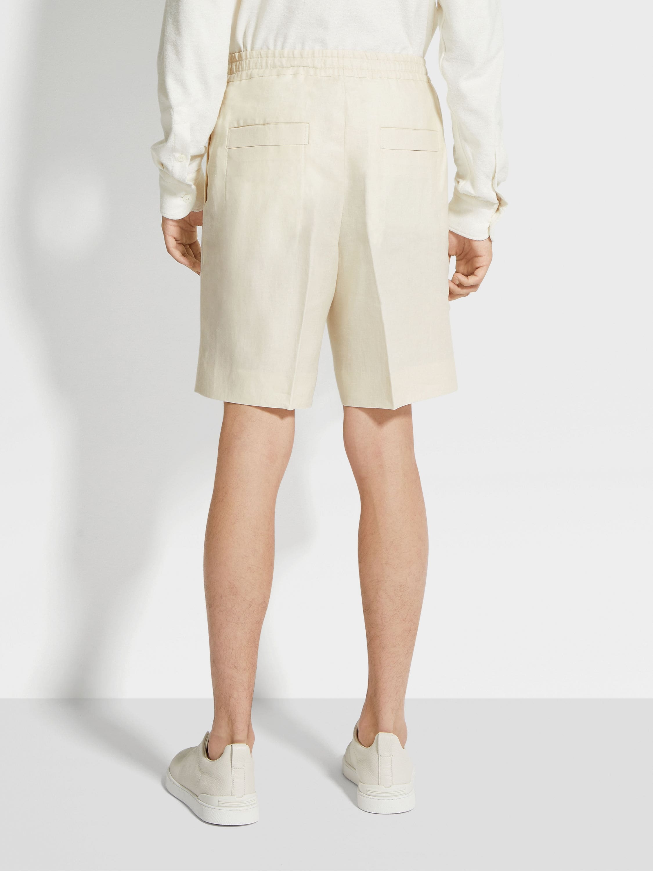 OFF WHITE OASI LINO BERMUDA SHORTS - 6