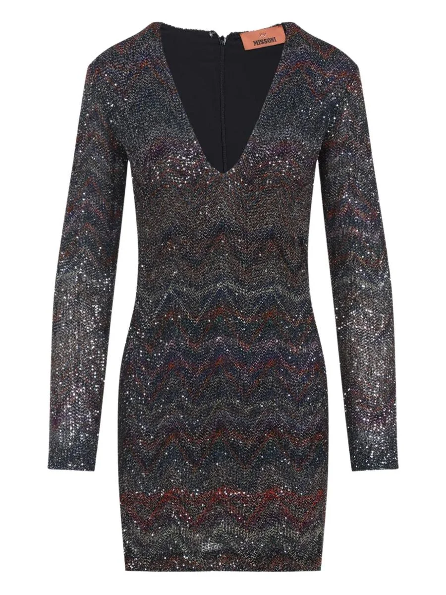 Missoni Short Dress With Sequins - 1