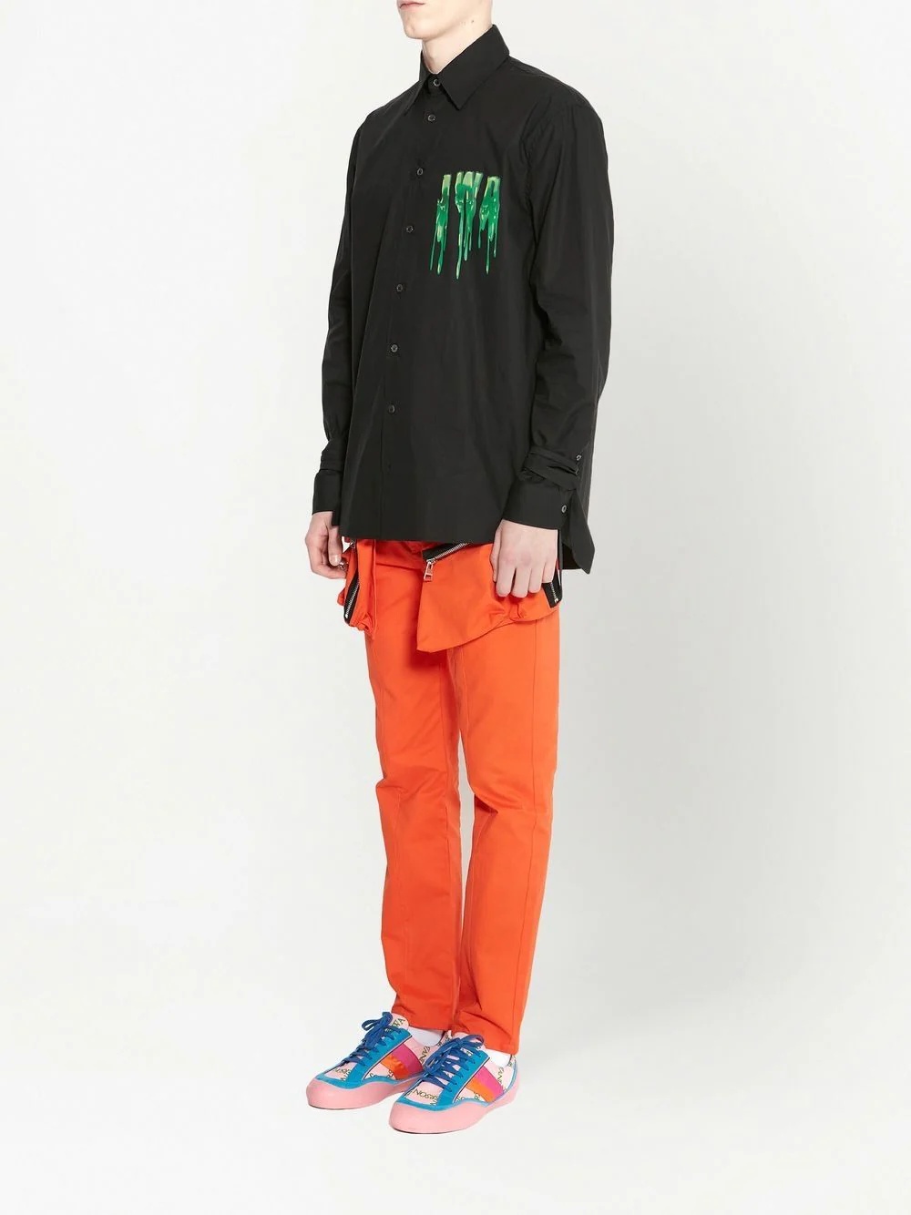 slime-logo long-sleeve shirt - 3