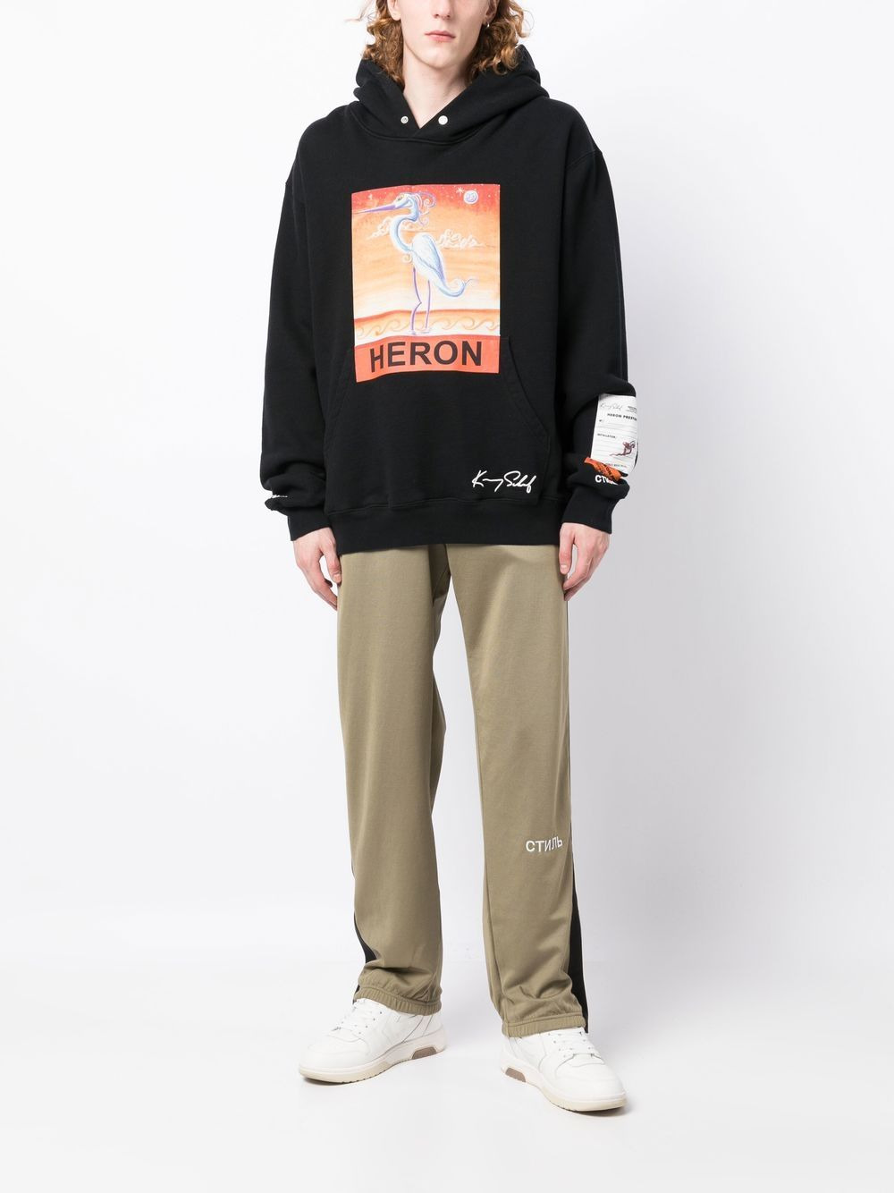 elasticated-waist track pants - 2
