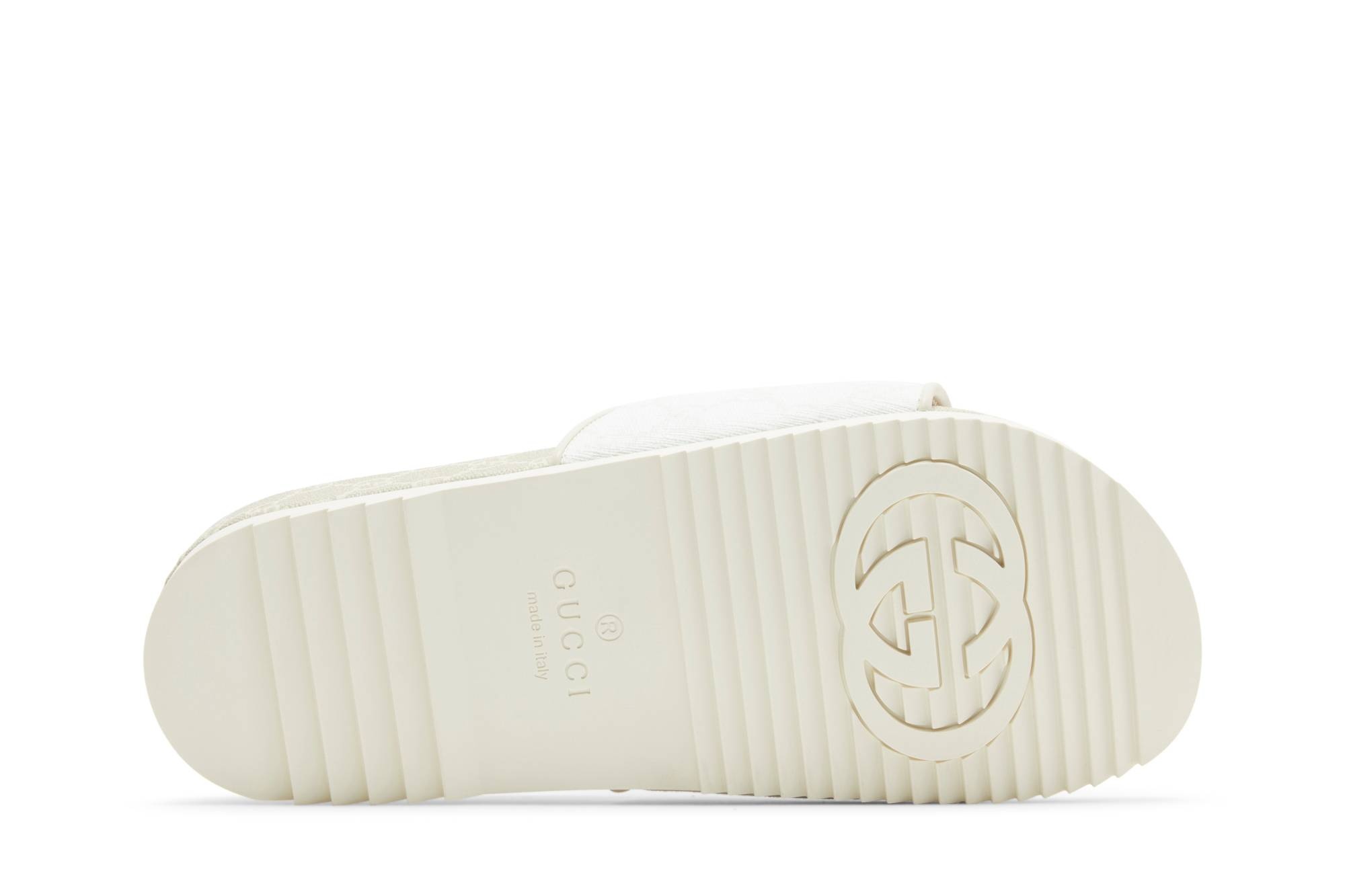 Gucci GG Supreme Sandal 'White' - 4