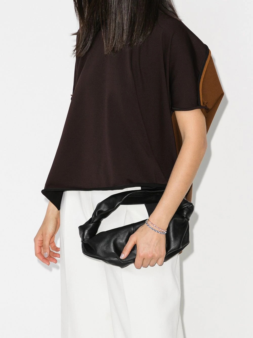 two-tone blouse - 2