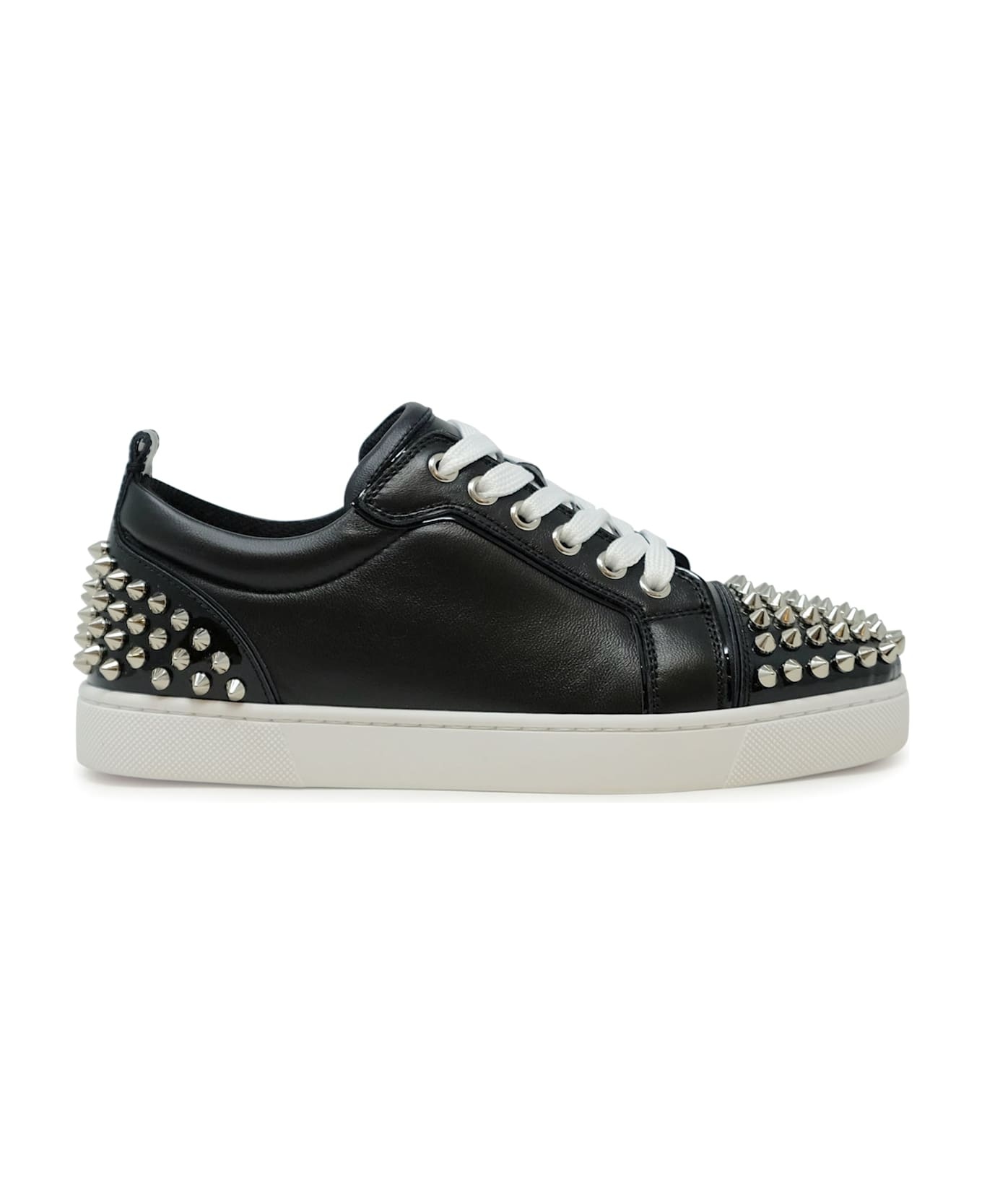 Christian Louboutin Louise Junior Spikes Black Nappa Sneakers - 1