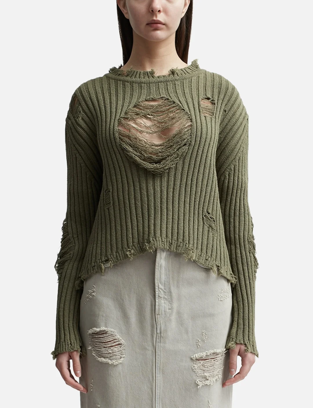 DAMAGED HEART SWEATER - 1