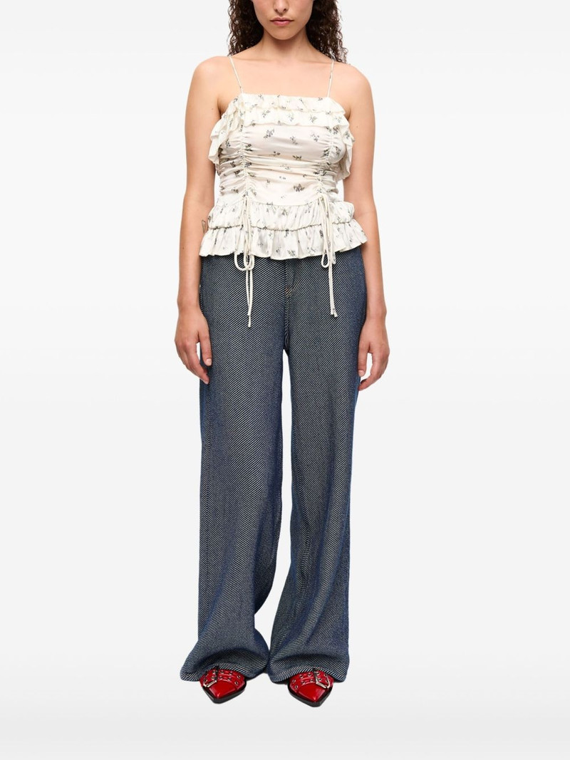 GANNI draped top outlook