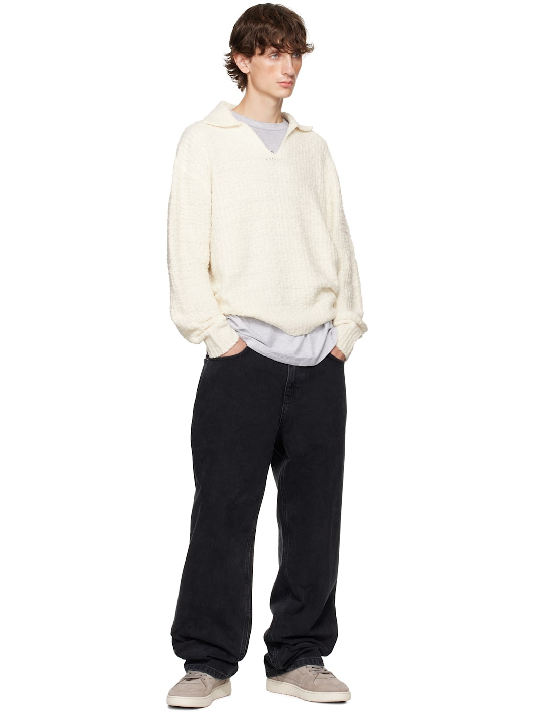 Gray Dice Lo Sneakers - 5
