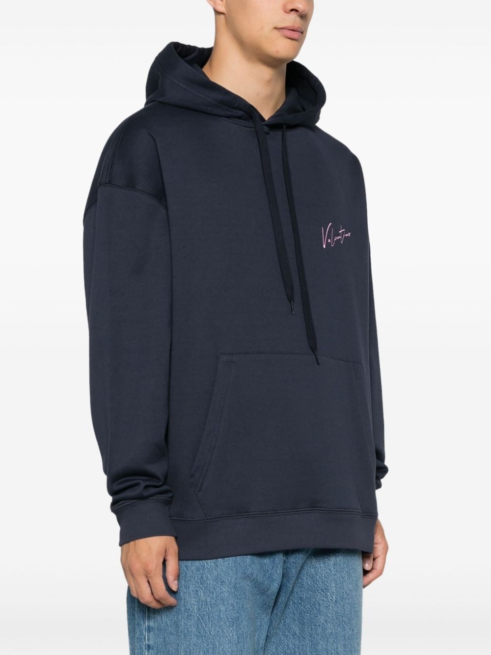 logo-embroidered hoodie - 4