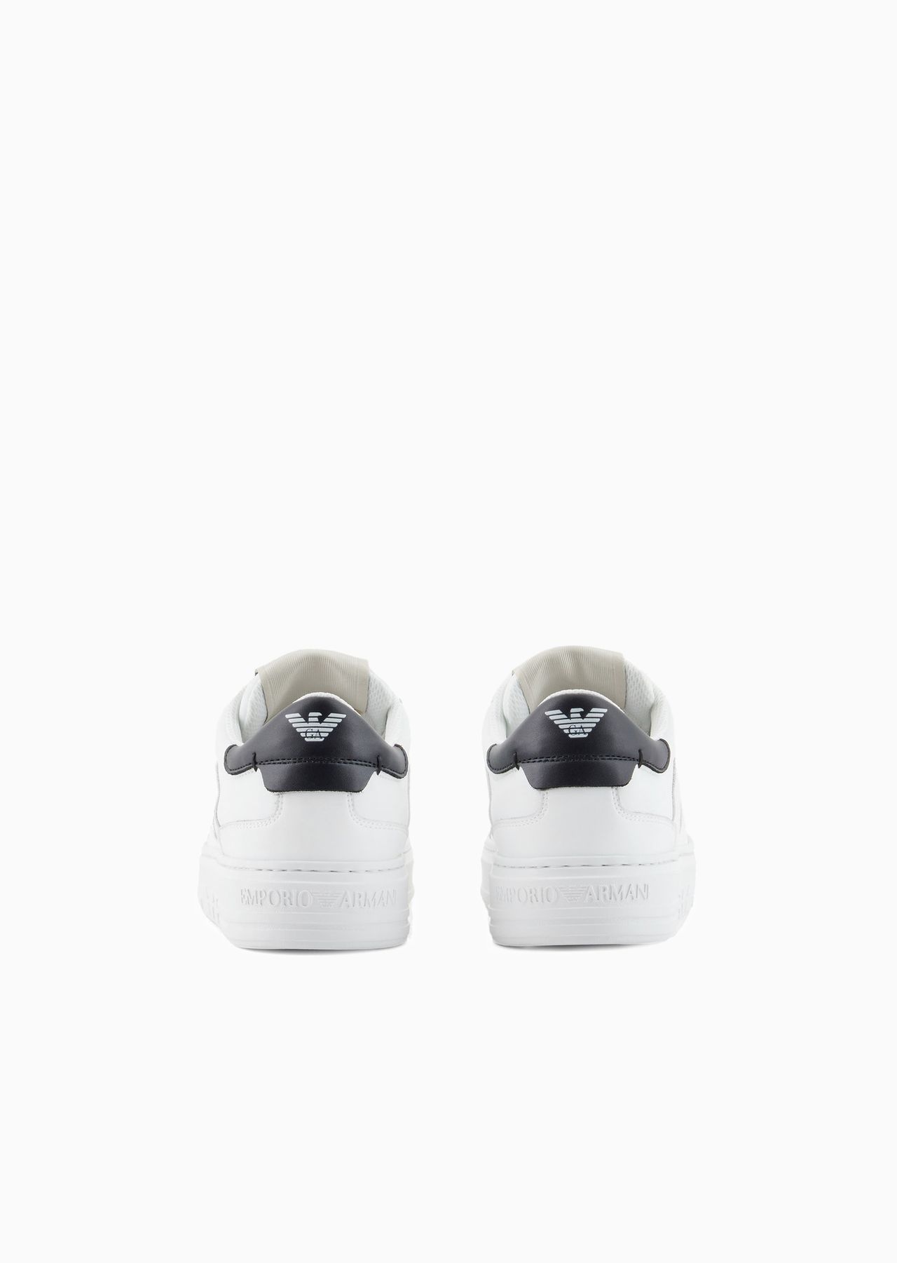 Leather sneakers with back eagle - 4