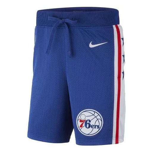 Nike NBA Philadelphia 76ers Colorblock Sports Breathable Quick Dry Basketball Shorts Blue AR8785-495 - 1