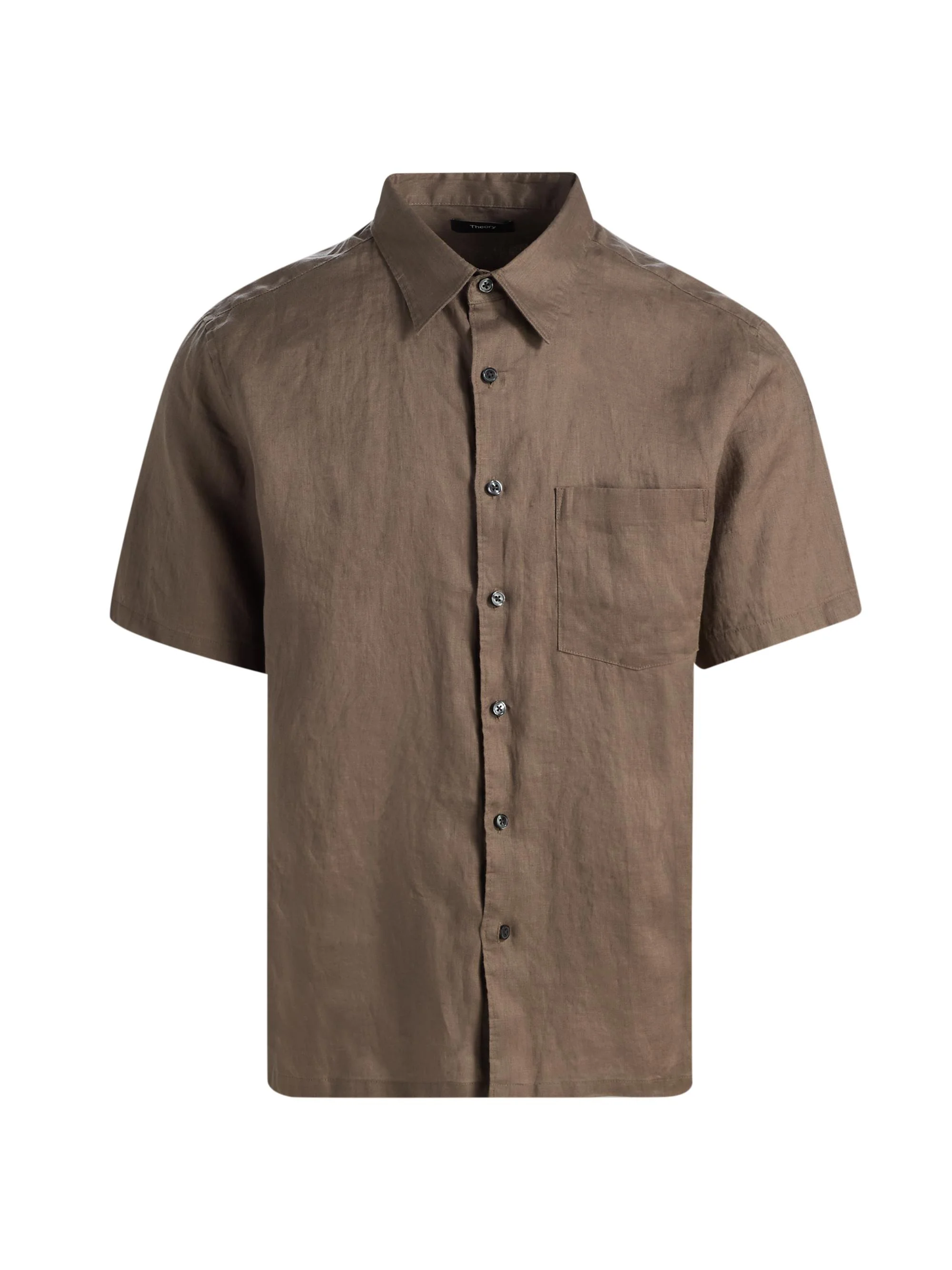 Men's Irving Relaxed-Fit Linen Pocket Shirt - Morel - 1
