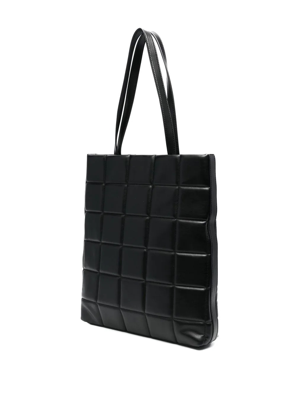 quilted logo-plaque tote bag - 3