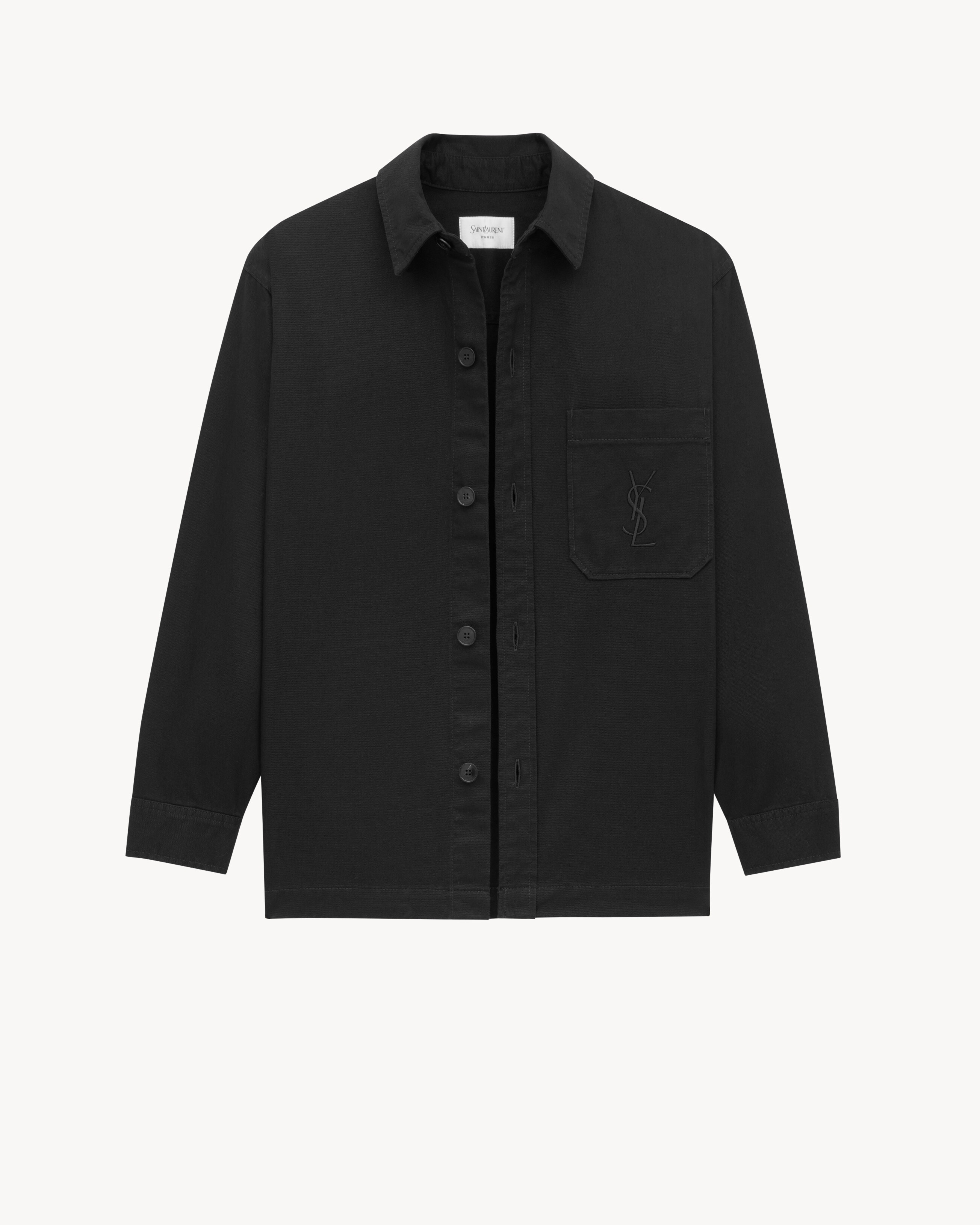 CASSANDRE OVERSHIRT IN COTTON LINEN GABARDINE - 3