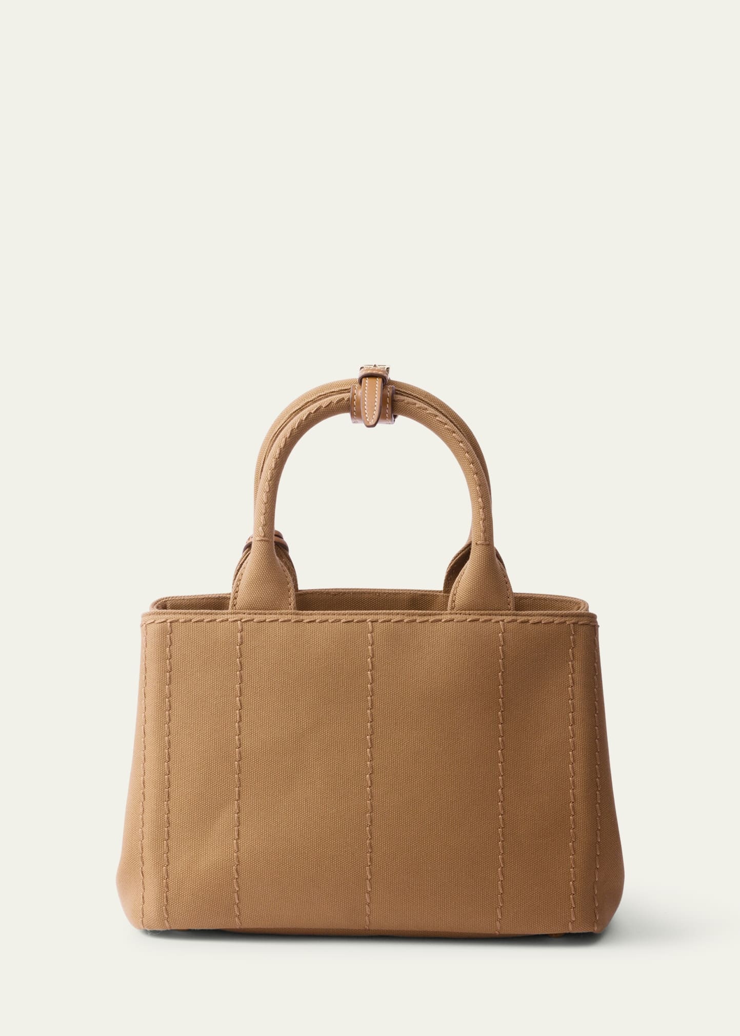 Small Embroidered Cotton Canvas Shoulder Bag - 3