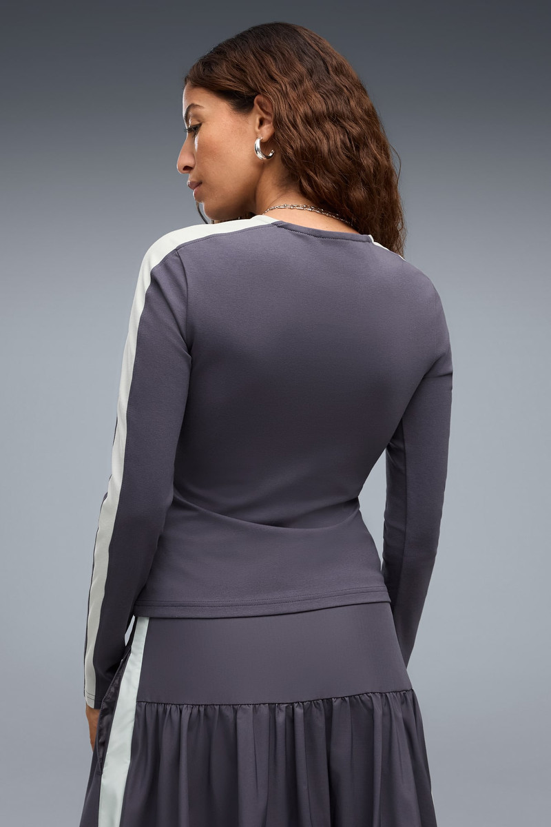 T7 Women's Slim Long Sleeve Cut-Out Tee 4