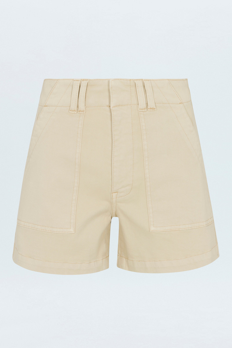 MARISSA HIGH RISE UTILITY SHORT - CUSTARD YELLOW 1