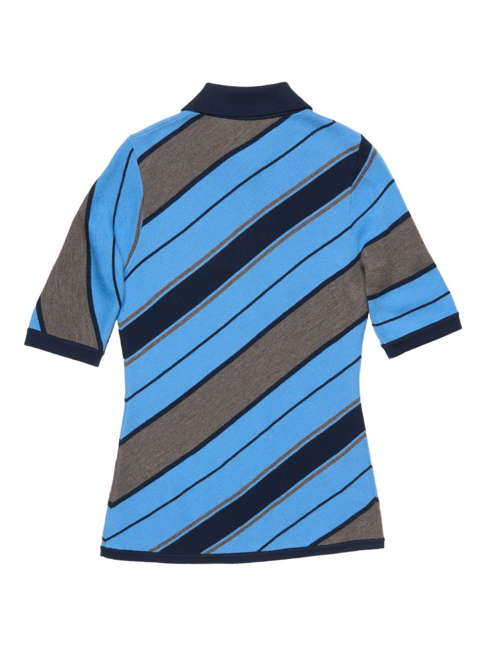 diagonal-stripe polo shirt - 5