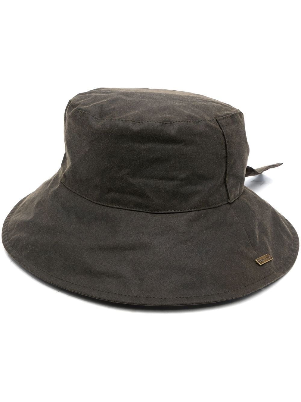 cotton tie-fastening bucket-hat - 1