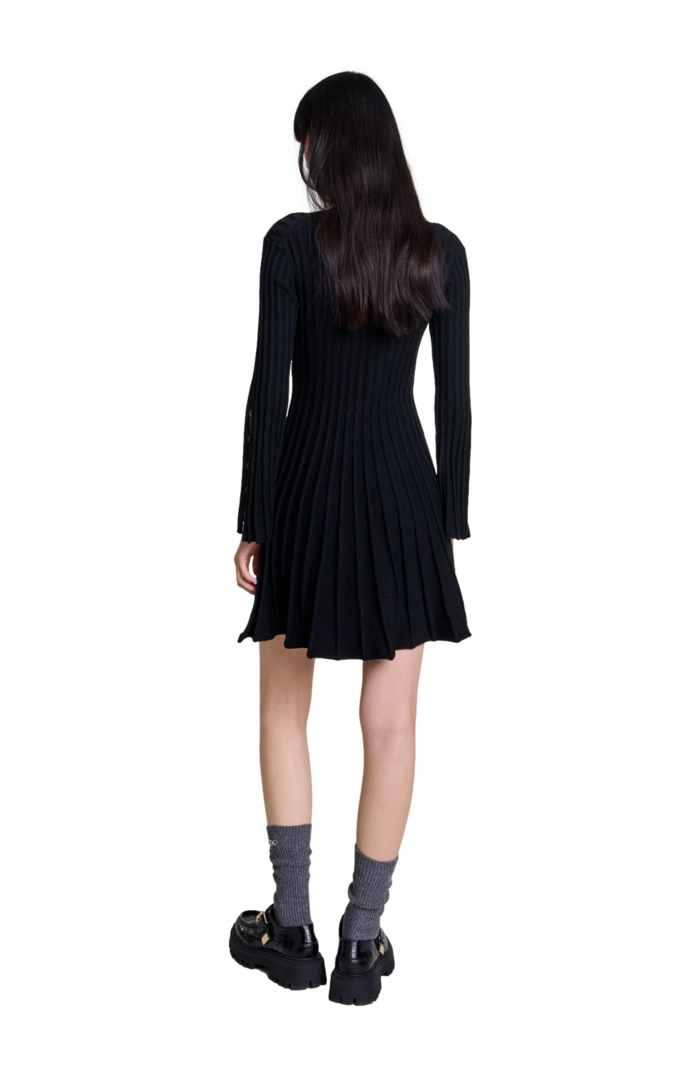 maje Short knit dress in Black at Nordstrom - 2