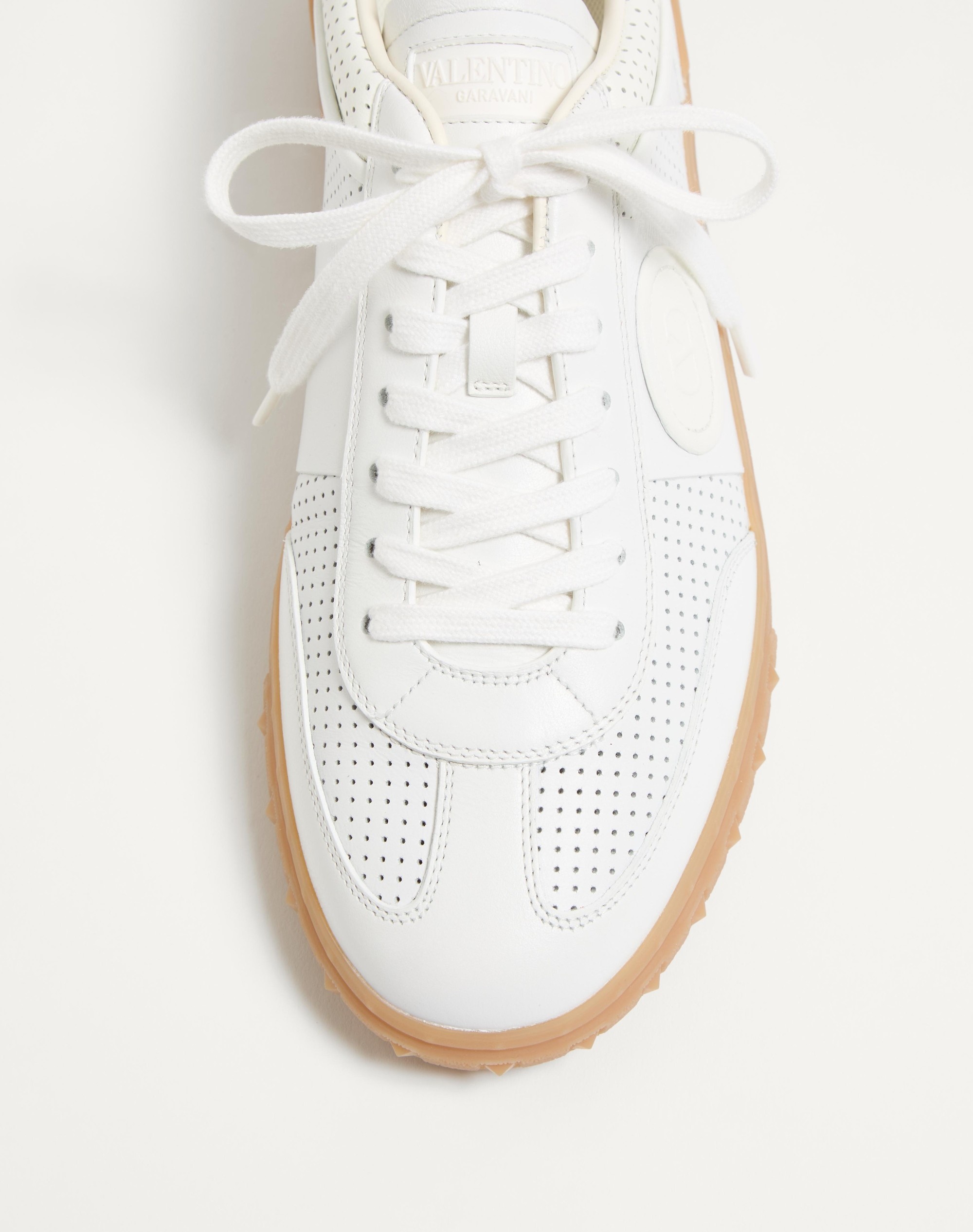 UPVILLAGE LOW-TOP SNEAKER IN PERFORATED NAPPA LEATHER - 7