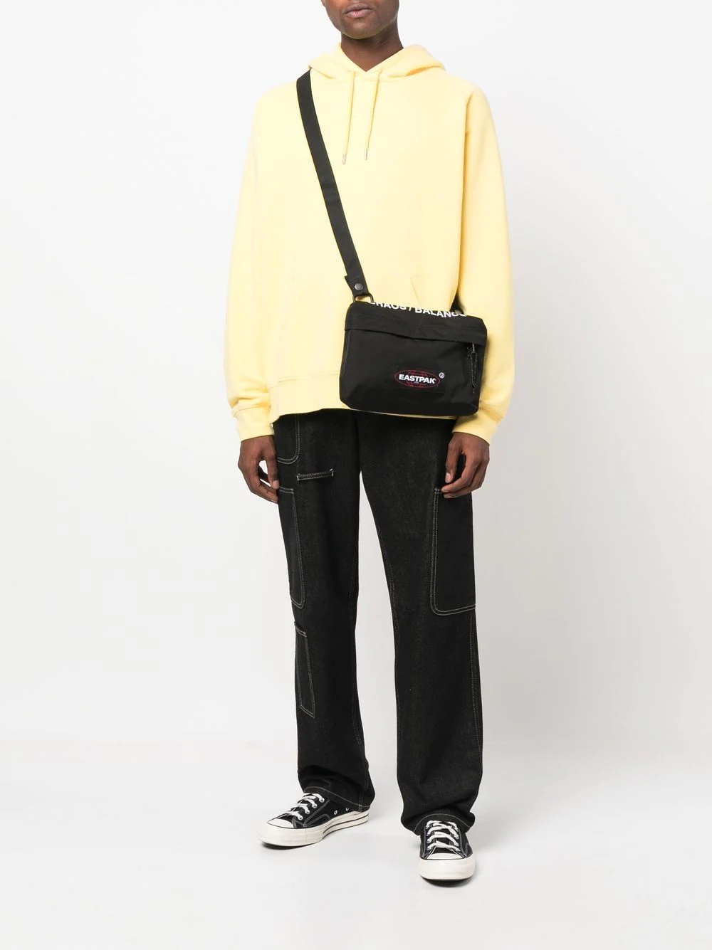 slogan print backpack - 2