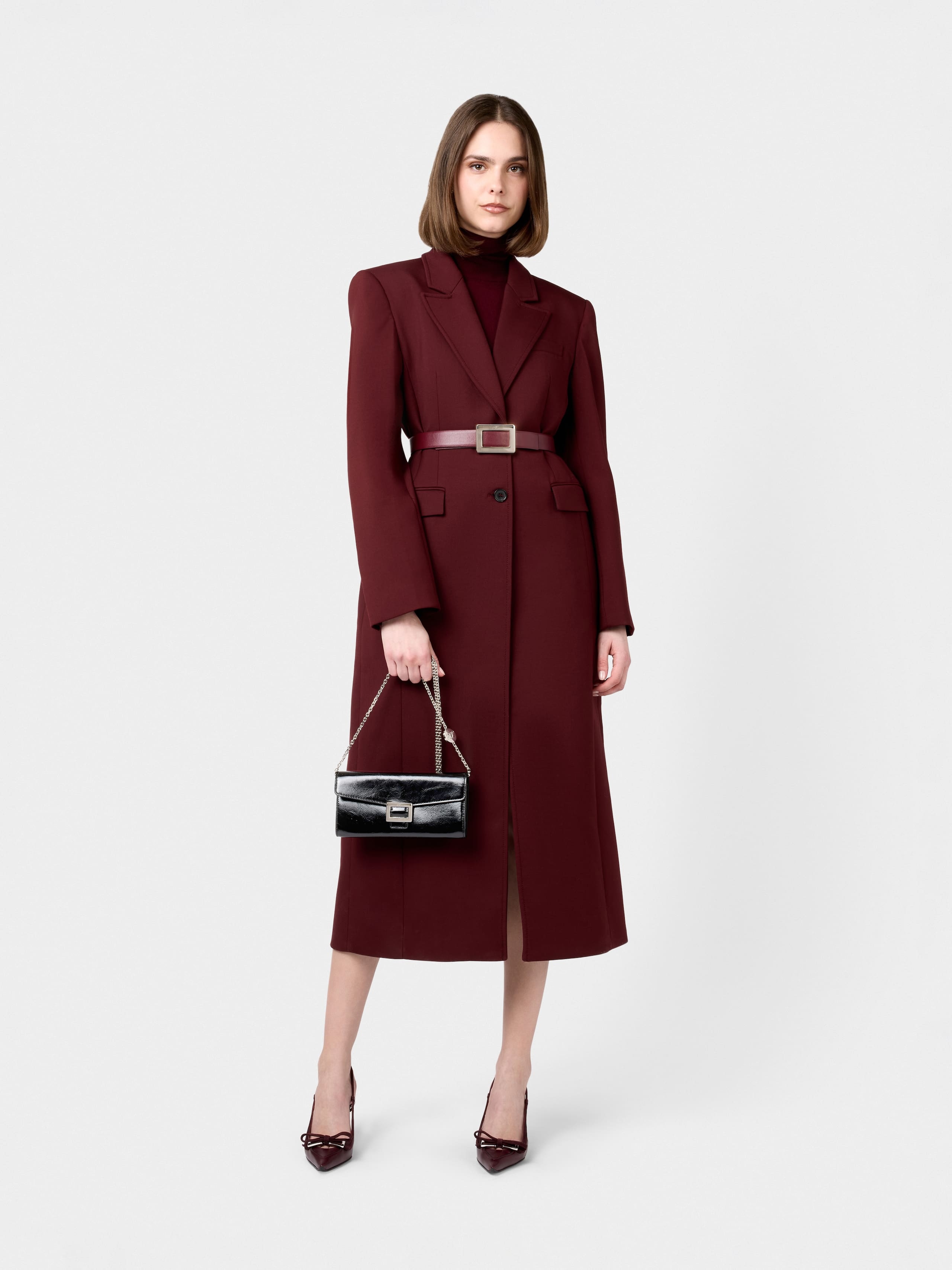 Belle Vivier Wallet on chain in patent leather - 8