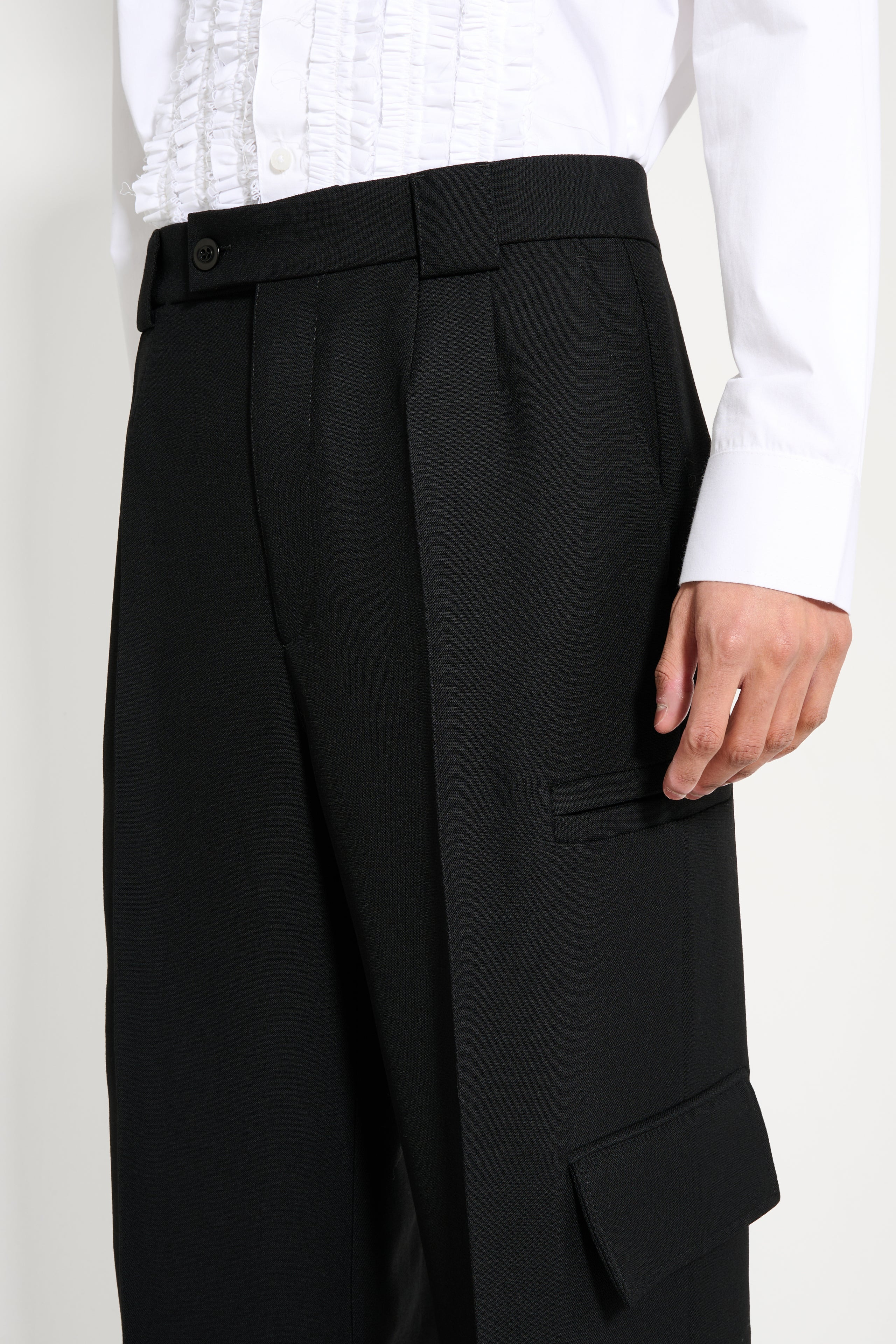 NAMACHEKO TAILORED GUARDIA TROUSER BLACK - 4