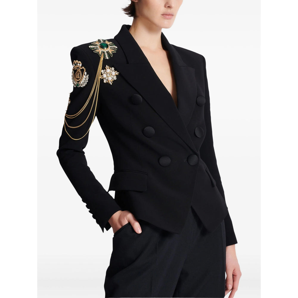 Balmain Black Jackets - Blazers Women - 5