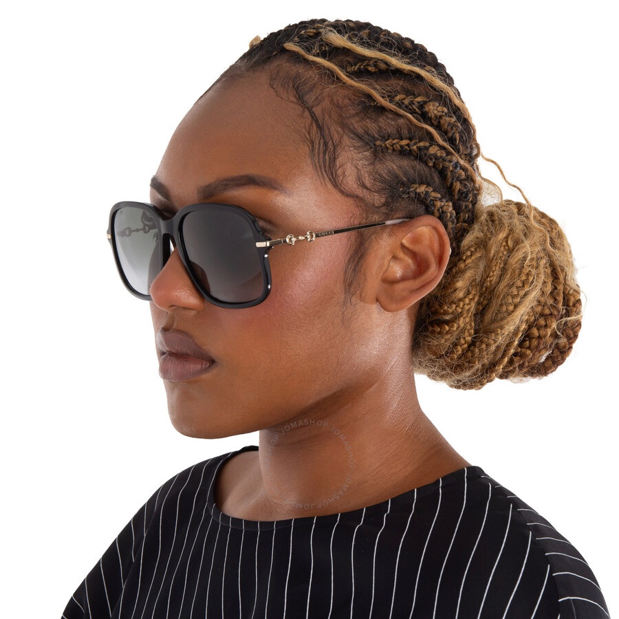 GUCCI Gucci Grey Square Ladies Sunglasses GG0887S 001 57  display picture 1