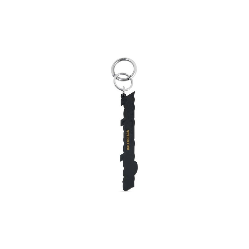 BALENCIAGA Women's Balenciaga Keychain in Black/white outlook