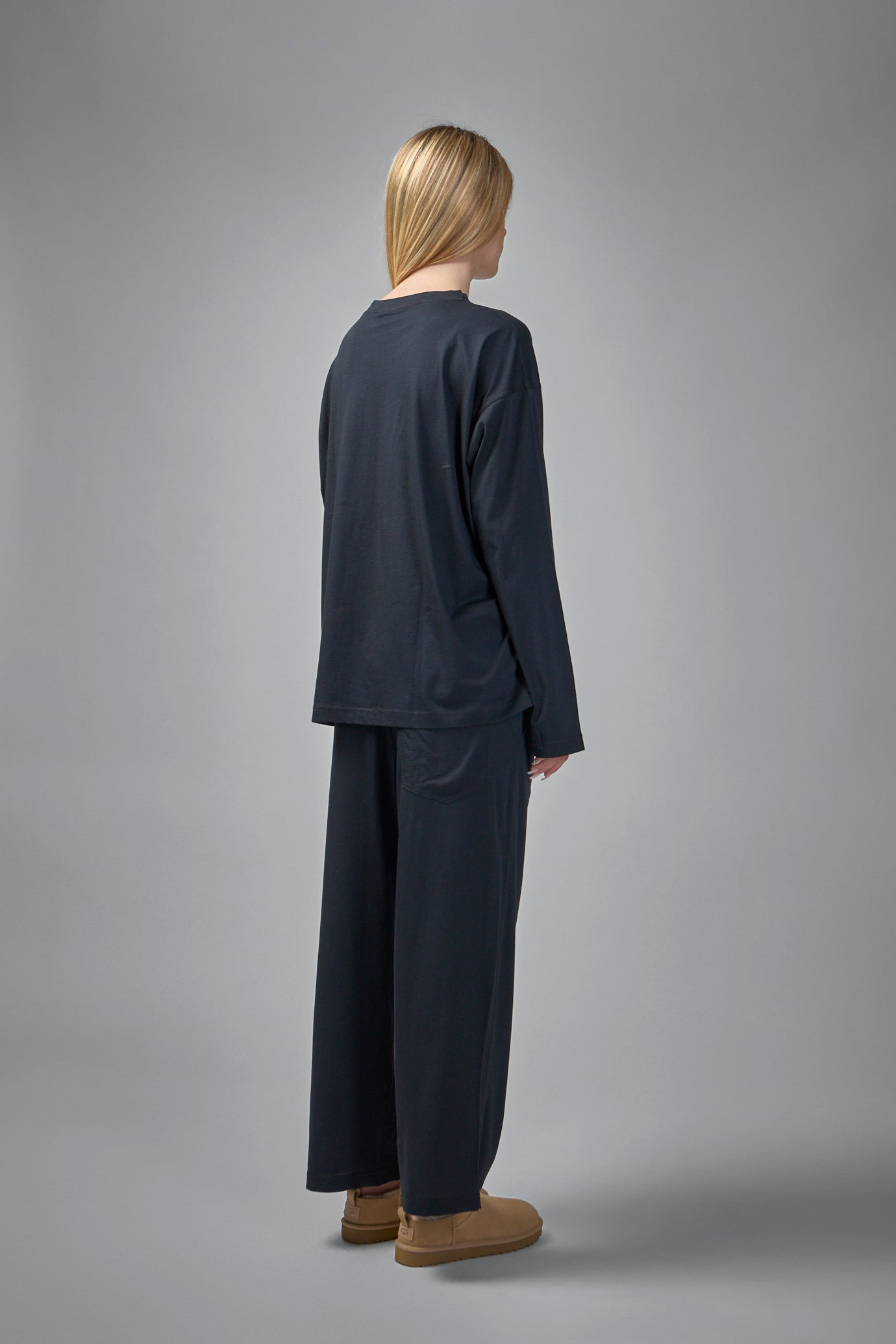 Tahoe Long Sleeve C-Neck Pajama in Fine Jersey Knit - 3