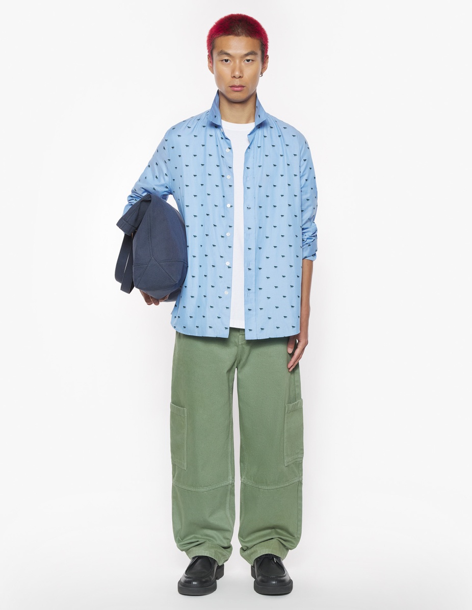 PROFILE FOX CASUAL STRIPED SHIRT - 2