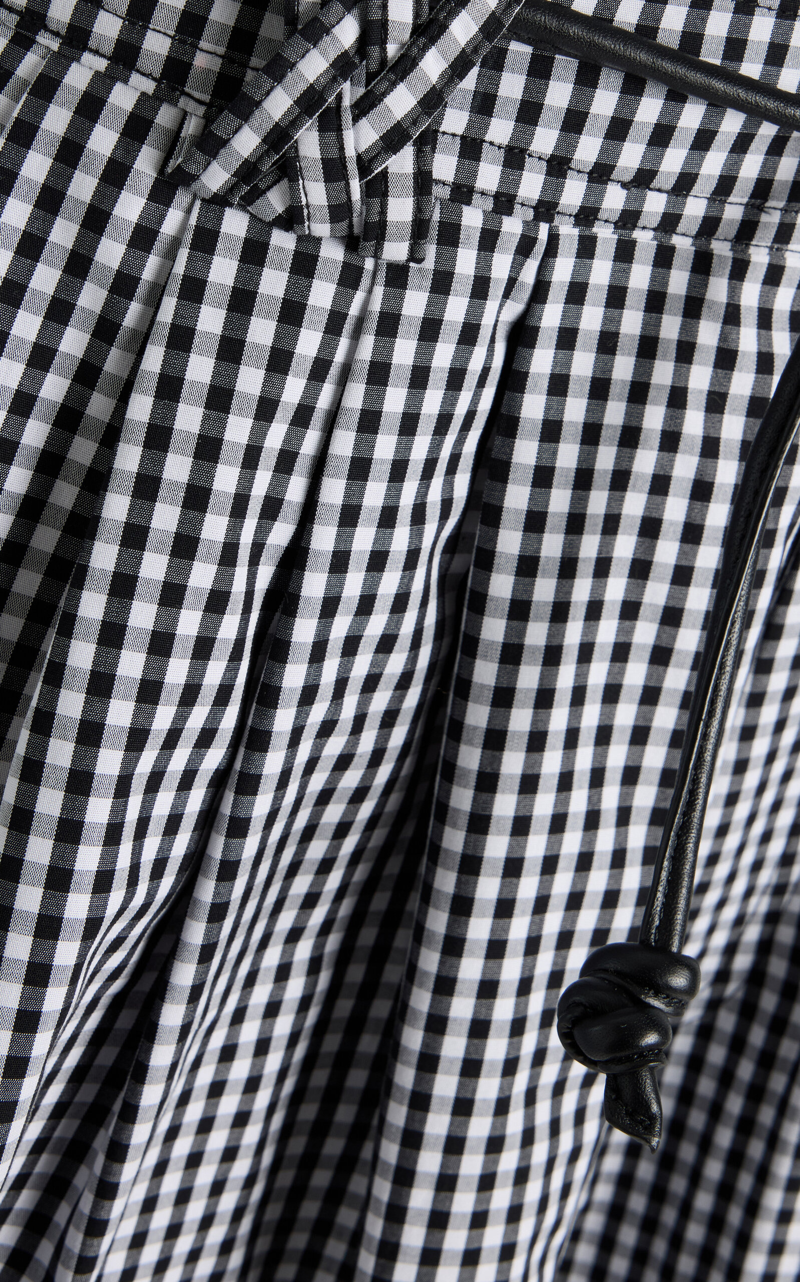 Neci Belted Gingham Cotton Shorts plaid - 5