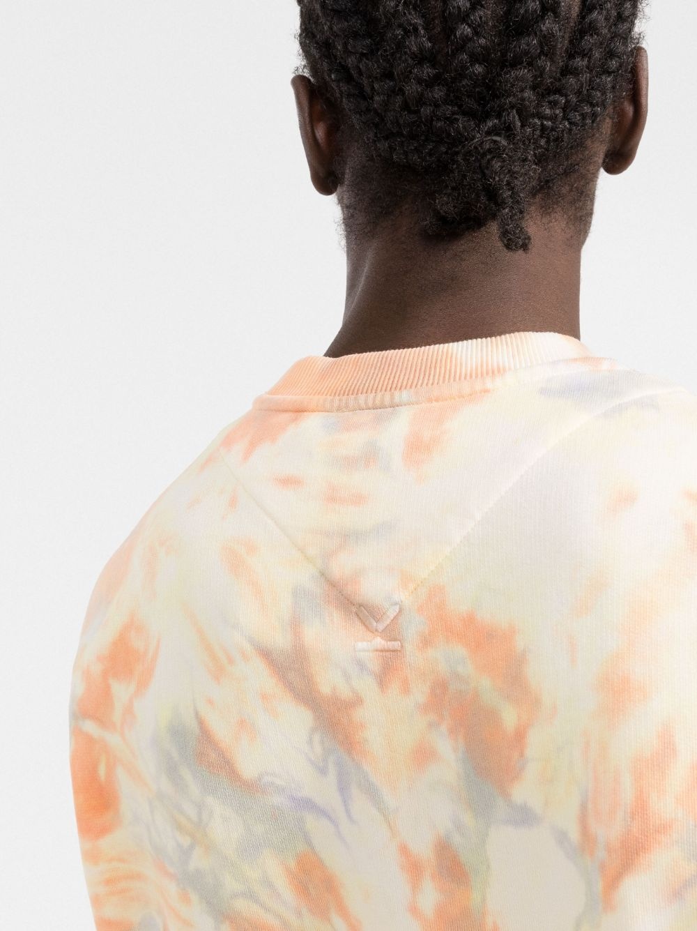 logo-print tie-dye sweatshirt - 5