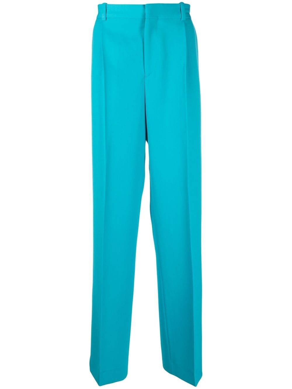 straight-leg wool trousers - 1