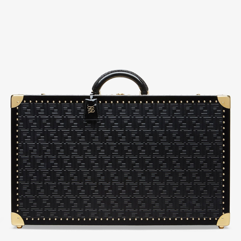 Black leather suitcase 1