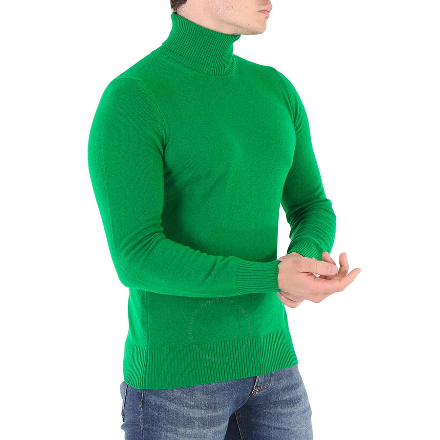 Emporio Armani Men's Verde Smeraldo Turtleneck Sweater - 4