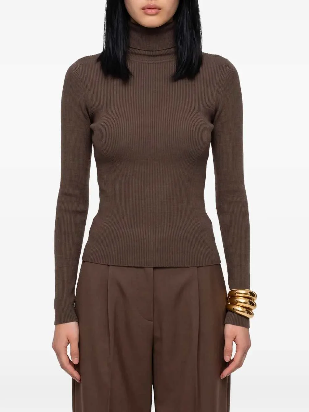 Max Mara Women Ribbed High-Neck Sweater - 1
