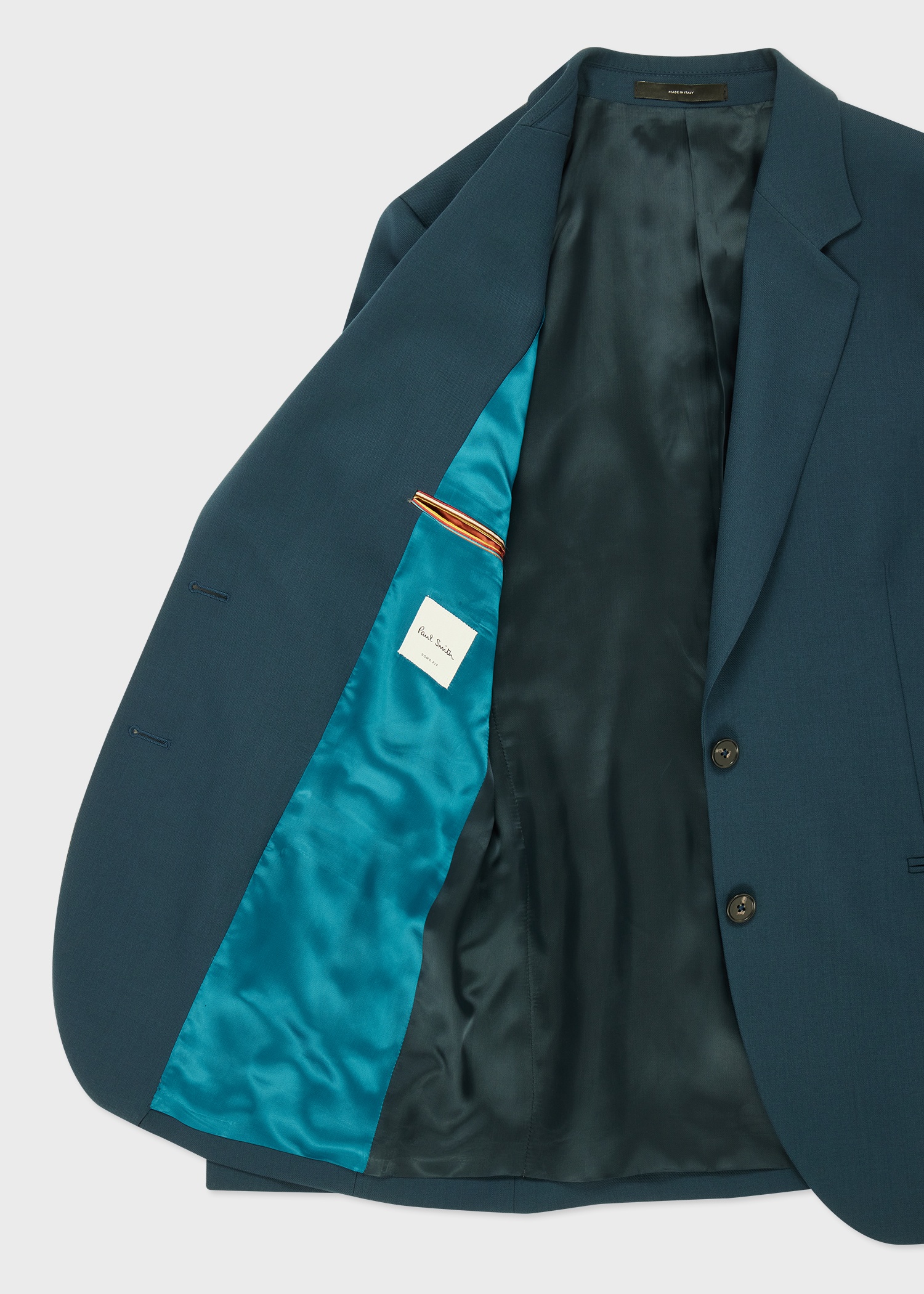 Women's A Suit To Travel In - Petrol Blue Wool Double Breasted Blazer - 3