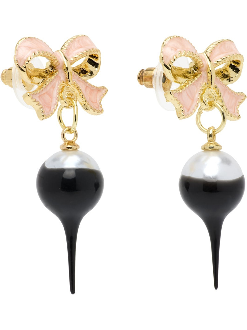 OTTOLINGER Gold Bow Pearl Earrings outlook