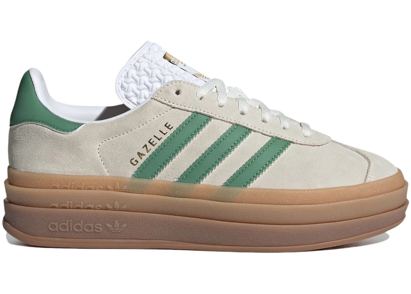 adidas Gazelle Bold Off White Preloved Green (Women's) - 1