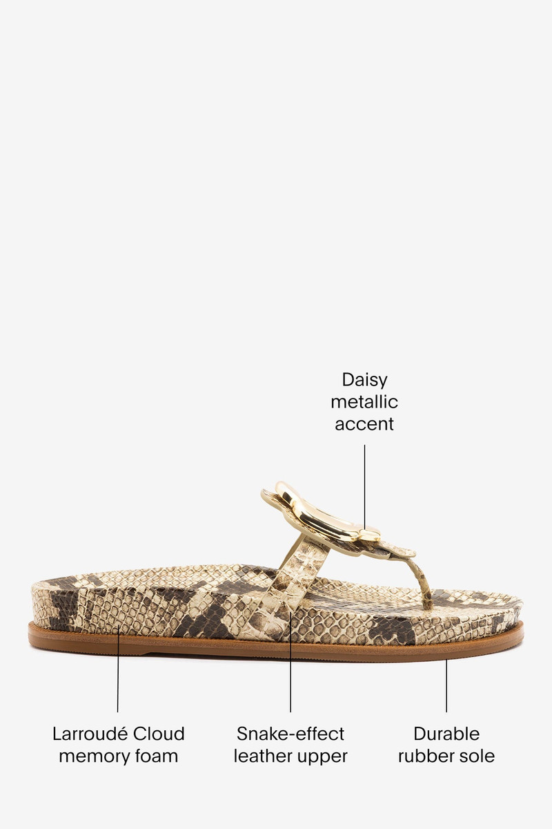 Margherita Sport Sandal Snake Leather 5