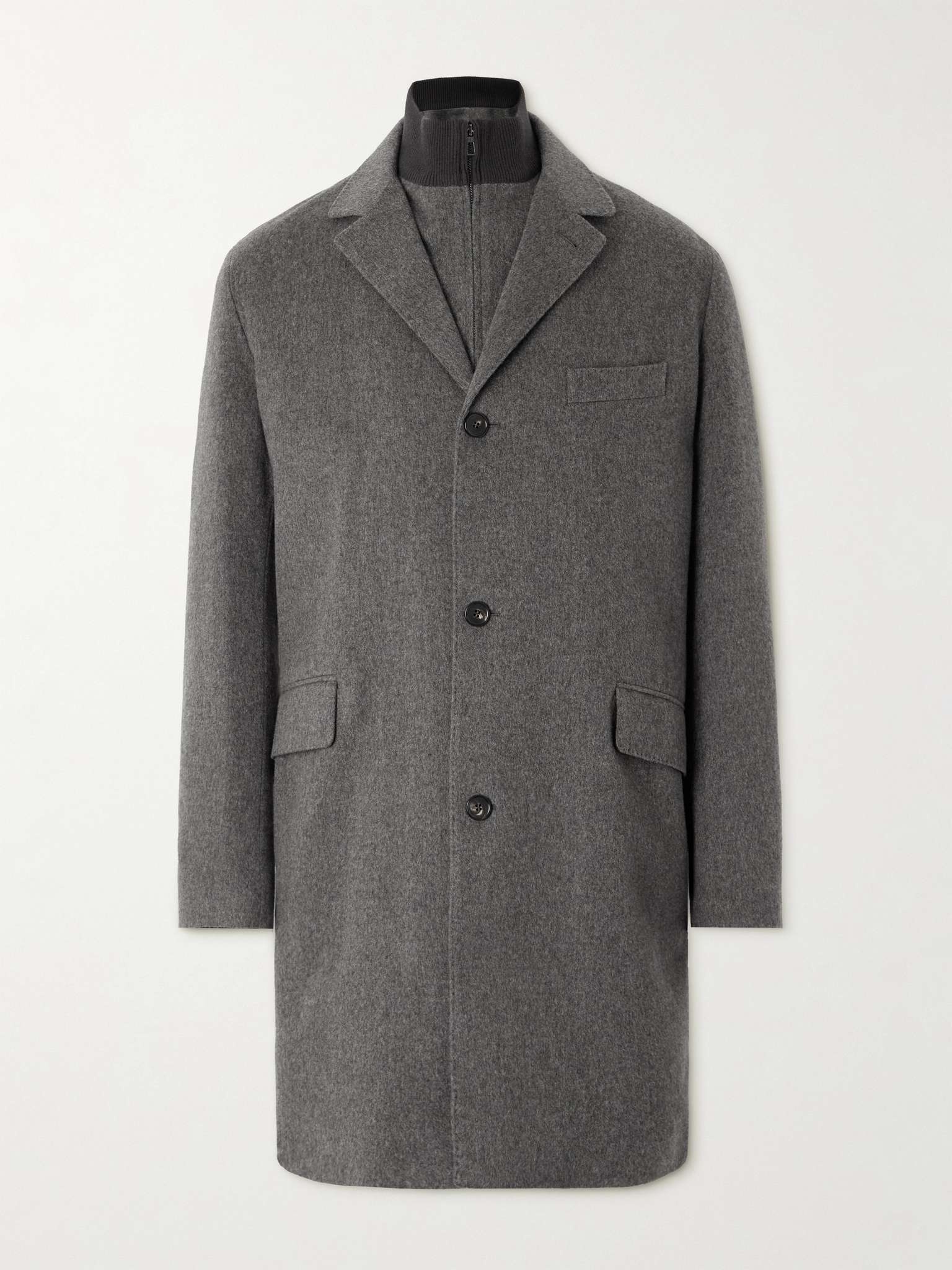 Martingala Suede-Trimmed Storm System® Cashmere Coat - 1