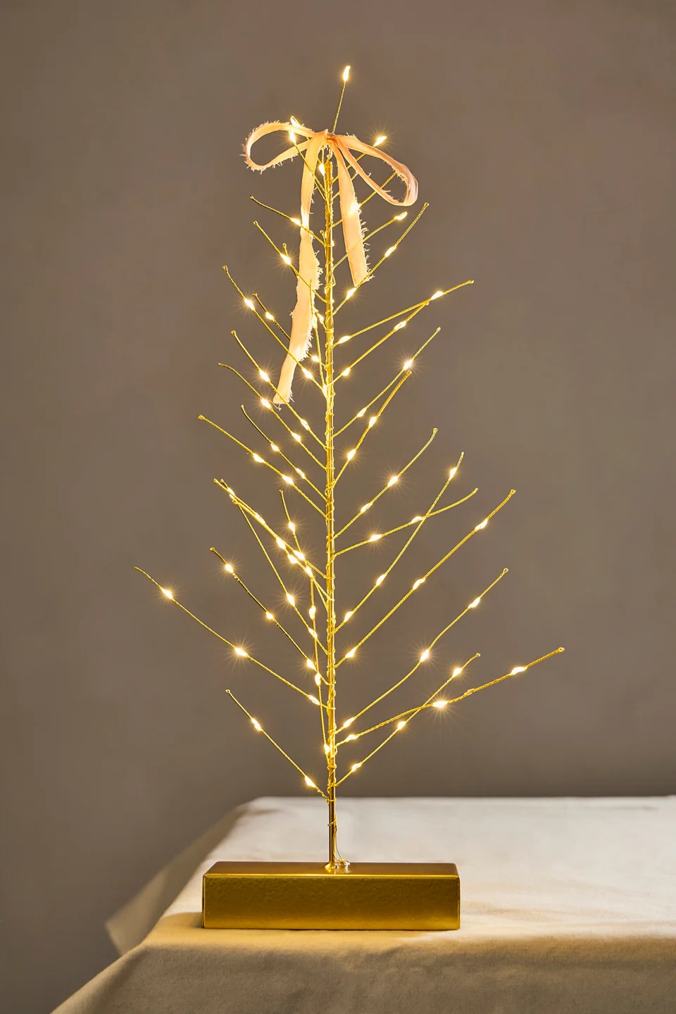 Festive Gold Tree Light - 1